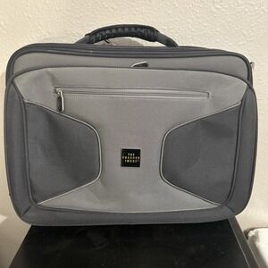 Sharper Image Carry On Laptop Bag TSA Approved‎ Silver & Grey Travel